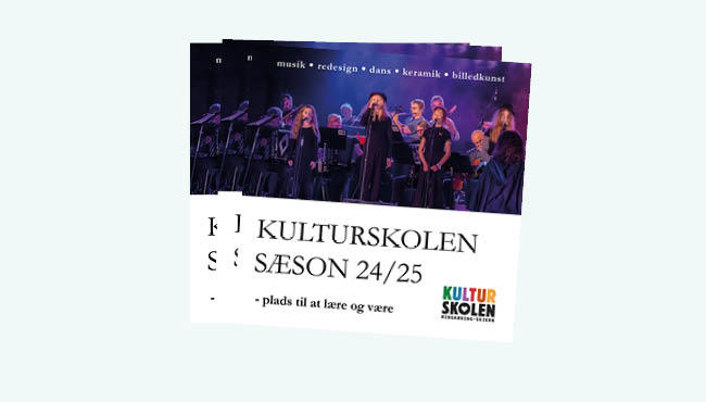 Kulturskolens brochure for sæson 24/25 er på gaden