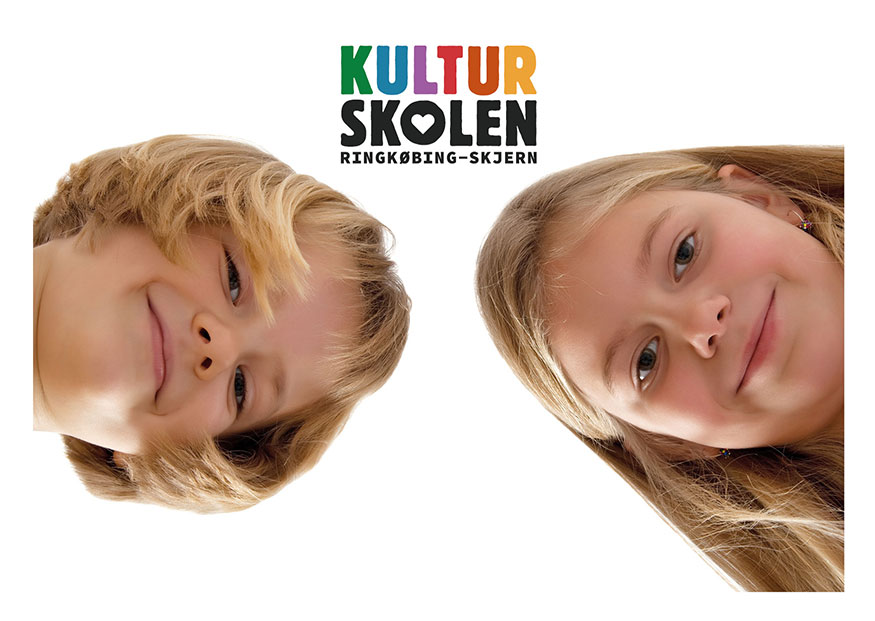 topbillede kulturskolen med 2 børn