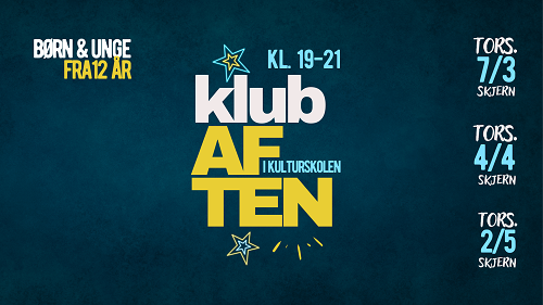 Dekorativt billede som pr for klubaftener i 1. halvår 2024