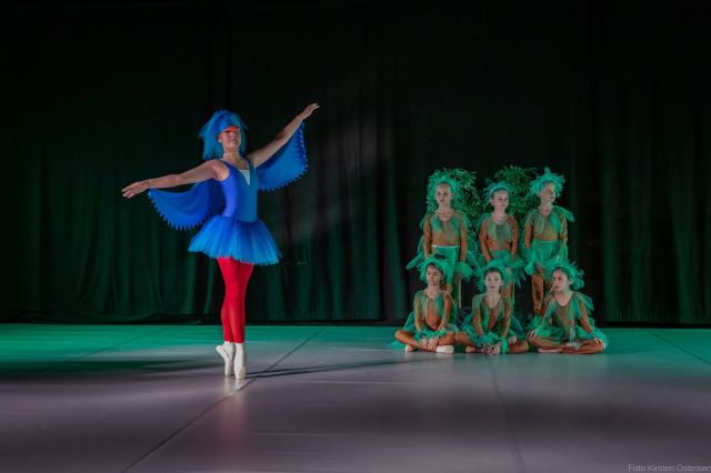 Billede af balletdansere fra forestillingen Peter og Ulven